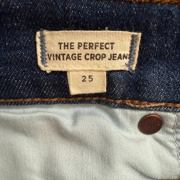 Madewell | The Perfect Vintage Crop Straight Jean Size 25 NWOT - Picture 8 of 11